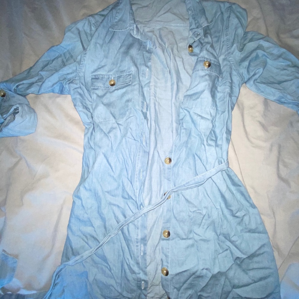 Light Wash Dress - Picture 3 of 3